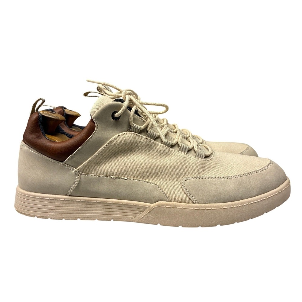 Crown Vintage Crevo Maina Low Top Sneakers Men's Size 13 Beige Brown Shoes
